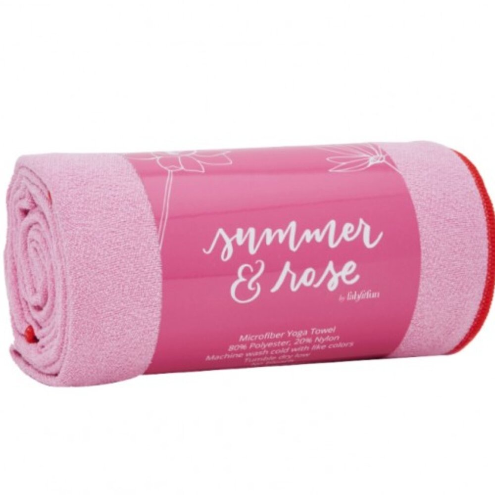NWT Summer & Rose Microfiber Yoga Towel Pink / Red